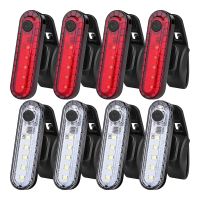 8Pack USB Rechargeable Front and Rear LED Bike Tail Light Bicycle Light for Road Bike Cycling