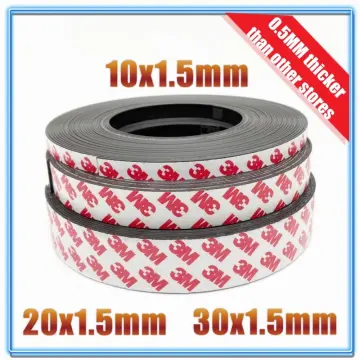 Magnet Tape 10m Self Adhesive Flexible Soft Strip For Width 10mm 15mm 20mm  30mm