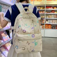 【LZ】✖✱  Mochila com impressão de letras para mulheres e homens mochila escolar fofa para meninas e meninos adolescentes estudante universitário 2023 nova