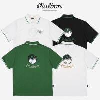 2023มาใหม่ MalbonGolf Collared Golf เสื้อโปโลแขนสั้นชายและหญิงที่มีเสื้อโปโลกีฬาแขนสั้นแบบเดียวกันในเกาหลี J.lindebergมัลแวร์ Taylormade.j. Lindeberg