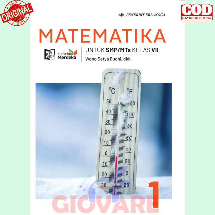 BUKU MATEMATIKA KELAS 7 ERLANGGA KURIKULUM MERDEKA | MATEMATIKA SMP/MTS