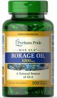 Puritans Pride  Borage oilผิวขาวใสเนียนนุ่มชุ่มชื่น,โบราจออยด์ 1000 mg. 100 Softgels   บำรุงผิว (ไม่มีซีลที่ฝา)