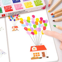 TOYS7 Finger paint ศิลปะ วาดรูป ฟิงเกอร์เพ้น ของเล่นเสริมพัมนาการ ระบายสี พร้อมส่ง วาดรูปด้วยนิ้วมือ 24 สี 30 แผ่น