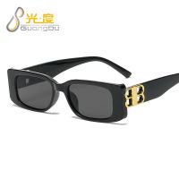 fashion small rectangle bb logo sunglasses women men  luxury nd design ladies y outdoor shopping shade oculos de sol