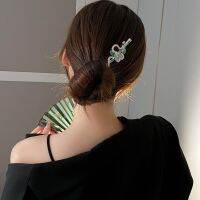 [COD] diamond-encrusted flower spirit snake hairpin ancient style simple personality minority back of the head temperament design hair accessories