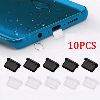 10pcs Type-C Silicone Dust Plug Protective Cover for Mobile Phone USB Charging Port Type-C Dust Cover for Xiaomi Huawei Samsung Electrical Connectors
