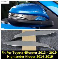 กระจกมองหลังป้องกันแถบครอบตัดสำหรับโตโยต้า4Runner 2013-2019 Highlander Kluger 2014- 2019อุปกรณ์สแตนเลส