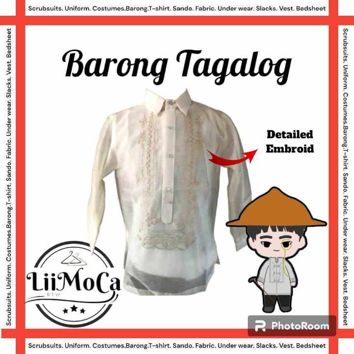 L.CO'S ORGANZA BARONG CREAM KIDS-ADULT | Lazada PH