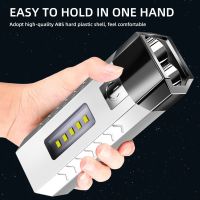 Mini Portable Powerful Flashlight USB Rechargeable Torch Lantern Outdoor Super Bright Camping Cycling Spotlight with Power Bank Rechargeable  Flashlig