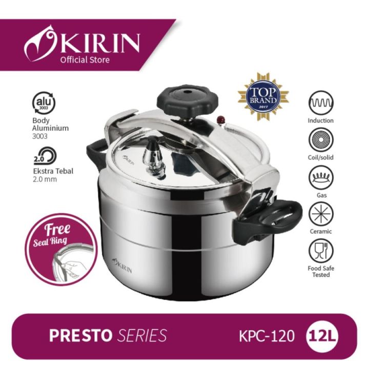 Panci Presto Kirin KCP 120 Kapasitas 12 Liter Panci Presto Induksi ...