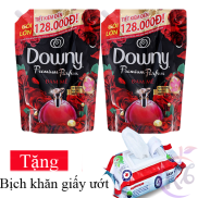 Combo 2 bịch Nước xả vải Downy Đam Mê hương nước hoa túi 2.2 lít Tặng 1