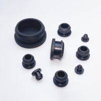 1 Buah 28Mm-50.6Mm Hitam Putih Abu-abu Tutup Lubang Karet Silikon Bening T-type Penutup Steker Snap-On Gasket Blanking End Cap Seal Stopper