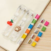 Transparent Stapler Data Collation Folder Push Folding Office Supplies Student Stationery Storage And Binding Paper Clip Tools Staplers Punches