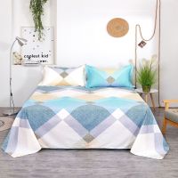 Bed Sheet Home Textile Modern Polyester Cotton Flat Sheets Bed Linens Single Queen King Size Bedspread