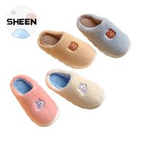 SHEEN : Slipper Shoes รองเท้าใส่ในบ้าน ขนนุ่มฟู ใส่ในฤดูหนาว ลายการ์ตูน สไตล์มาชเมลโล่