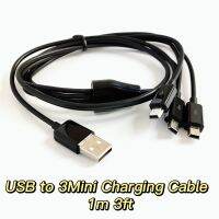 1m 3ft 3 in 1 Mini USB cable Power 3 Mini USB Devices At Once