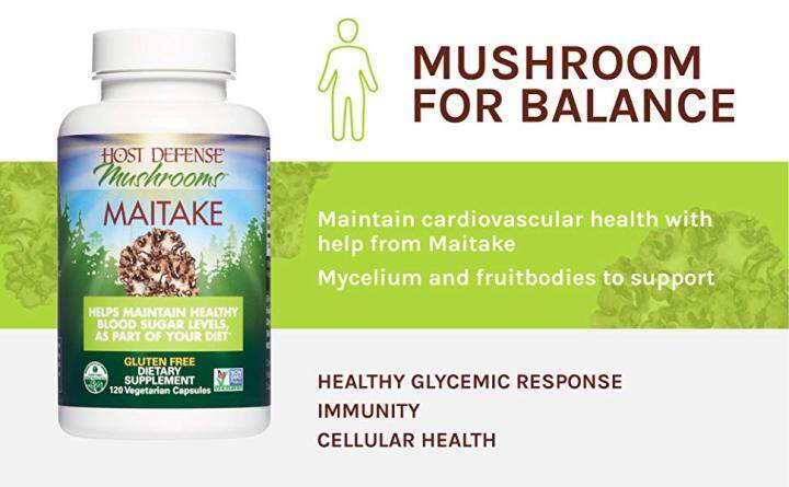 เห็ดไมตาเกะออแกนิค-host-defense-organic-maitake-mushrooms-60-vegetarian-capsules-fungi-perfecti-เห็ดไมทาเกะ