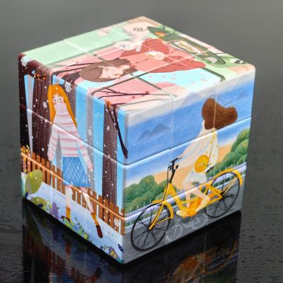 3D Beautiful Girl Printing 3×3x3 Cube Professional 3x3x3 Speed Puzzle Fidget Childrens Toys 3×3 Magico Cubo Fidget Toys Brain Teasers