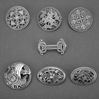 【CW】 Pin Brooches Badge Medieval Cloak  Trinkets Scarves Brooch Round/Oval Breast pins