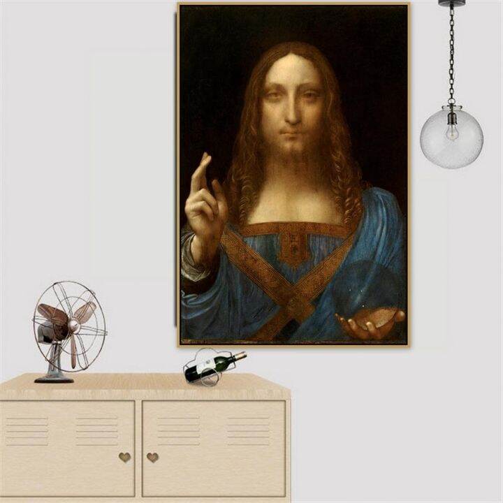 leonardo-da-vinci-เก่าที่มีชื่อเสียง-master-ศิลปิน-salvator-mundi-ภาพวาดผ้าใบโปสเตอร์และพิมพ์สำหรับตกแต่งห้องนั่งเล่น-wall-art