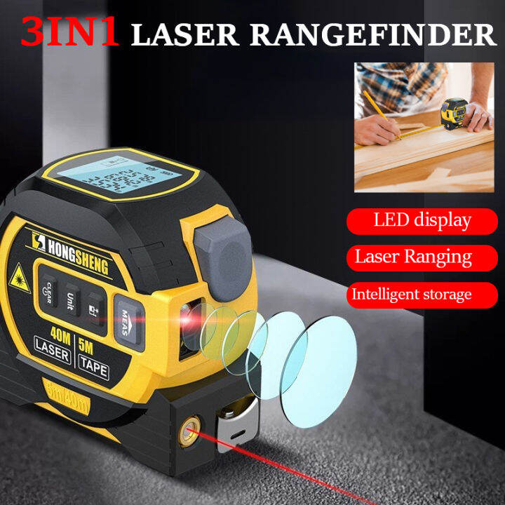3 In 1 Laser Tape Measure Meter Infrared High-precision Intelligent ...
