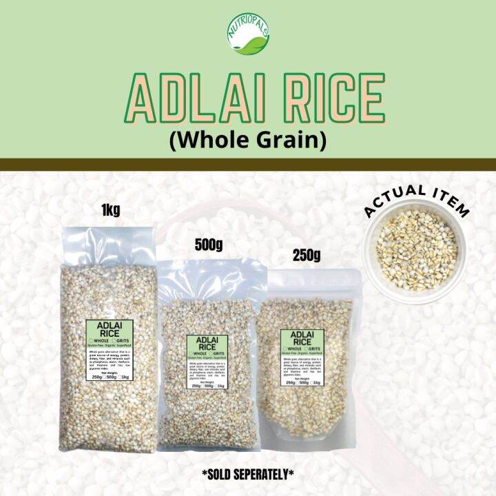 ORGANIC ADLAI RICE WHOLE GRAIN 250g 500g and 1kg Lazada PH