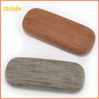 OSIDE ตัวป้องกันแว่นตา กล่องใส่แว่นตา พีวีซีพีวีซี ผ้าลินินหลักฐาน กล่องเก็บแว่นกันแดด แบบพกพาได้ อุปกรณ์อเนกประสงค์ กล่องเก็บแว่นตา สำหรับผู้ชาย