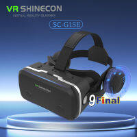 แว่น VR SHINECON G15E หูฟังในตัว รุ่นใหม่ปี 2022 by 9FINAL 3D Virtual Reality Glasses Google Cardboard สำหรับ ดูหนัง เล่นเกมส์ รองรับโทรศัพท์ 4-7.2นิ้ว