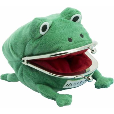 【Candy style】 OFFICIAL NARUTO SHIPPUDEN GAMA CHAN FROG 3D PLUSH COIN PURSE NEW WITH TAGS
