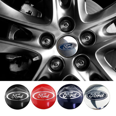 4Pcs 56Mm ฟอร์ด Modified ม้าหมาป่า Shelby FOOSE RS ST ศูนย์ล้อรถ Hub ฝาครอบสติกเกอร์ตรารถยนต์ Decal