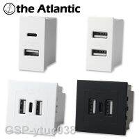 2023ytuc038โมดูล DIY Altantic USB ชนิด C ตัวต่อที่ชาร์ทเต้าเสียบฝังผนัง45X22.5มม. 100-240V 5V2A สูงสุด