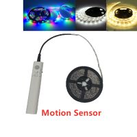 1M 2M 5M Wardrobe light strip PIR Motion sensor Night light Bed Cabinet Stairs light lamp Battery Powered Kitchen Cabinet Light