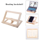 กรอบไม้ Bookshelf Bracket หนังสือขาตั้งอ่านแ ไม้ bookstand แล็ปท็อป iPad หนังสือเอกสารผู้ถือขาตั้งอ่านหนังสือปรับได้ 4 ตำแหน่ง Bookshelf kujiru