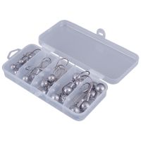 25Pcs Fishing Hook Set 3G-14G Lead Jig Head Fishhooks with Lure Hard Box for Soft Lure Fishing Accessories