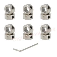 12Pcs T8 Screw Shaft Lock Collar 8mm Stainless Steel Printer Material Lock Ring Openbuilds Parts for 3D Printer Machine