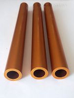 ❁♝ 2pcs 200mm long aluminum tube anodized AL 6061 pipe hollow through pass duct 6.8mm 6.9mm outer diameter orange color