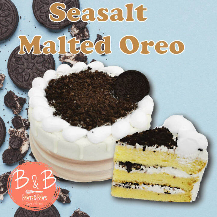 Bakers & Bakes 500g 1kg Salted Malted Oreo Cake Lazada Singapore