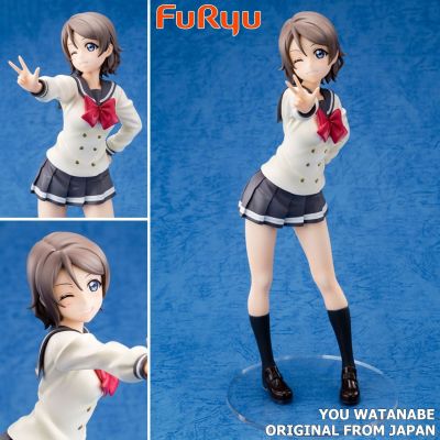 Figure ฟิกเกอร์ งานแท้ 100% Furyu จาก Love Live Sunshine เลิฟไลฟ์ ซันไชน์ ปฏิบัติการล่าฝันสคูลไอดอล You Watanabe วาตานาเบ้ ยู SSS ชุดนักเรียน Ver Original from Japan Anime อนิเมะ การ์ตูน มังงะ คอลเลกชัน ของขวัญ Gift New Collection ตุ๊กตา Model โมเดล