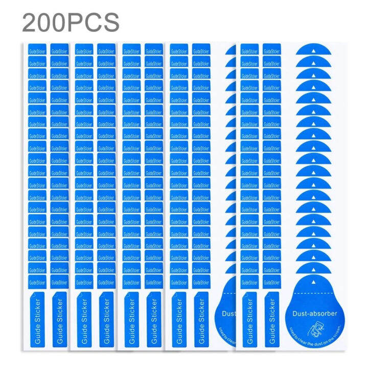 Dust Remove Sticker KHSO4หน้าจอ LCD เลนส์กล้อง Dust-Absorber Guide Sticker กระจกเทมเปอร์ ...