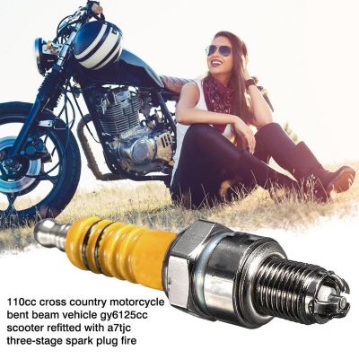 Sparking Plug Nozzle For 110CC Off-road Motorcycle Spark Plug Motorbike Electrode Spark Plug Scooter Modification Sparking Plug