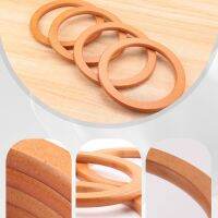 4PCS Wooden Round Shaped Handles Replacement for Handmade Bag Handbags Purse Handles