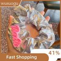 WUSUOGU สีทึบทึบ ตุ๊กตาบาร์บี้ scrunchie แฟชั่นสำหรับผู้หญิง อีลาสติก ยางรัดผม ของใหม่ หางม้าหางม้า เชือกมัดผม สำหรับผู้หญิง