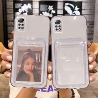 Casing Ponsel Tas Slot Kartu Transparan untuk Xiaomi Redmi Note 12 11T 11 10 9 8 7 Pro 12S 11S 10S 9S Sampul Dompet Lembut Tahan Benturan