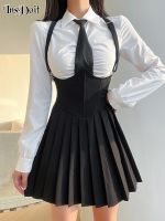 【HOT】♧ InsDoit Gothic Corset Maid Backless Sleeveless