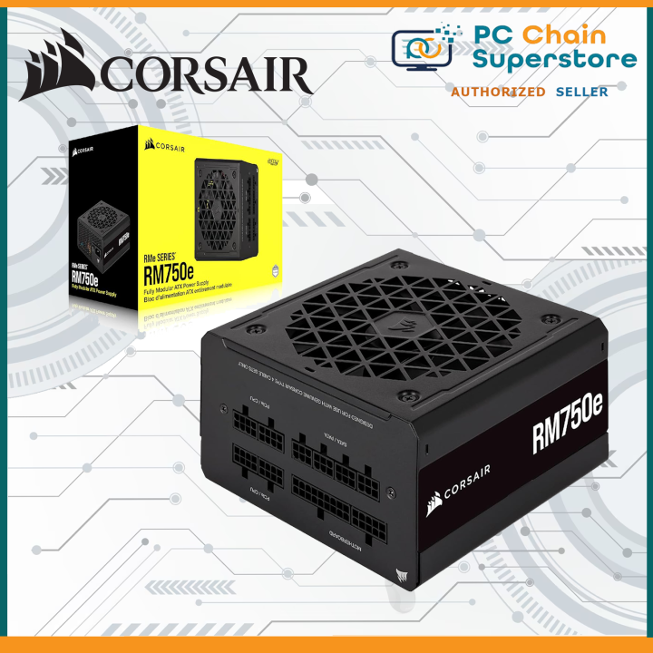 Corsair RM750e 750W 80+ Gold Fully Modular Low-Noise Power Supply - ATX ...