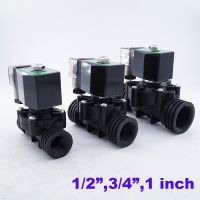 PPW 0-10bar 2 way Plastic solenoid valve 1/2 quot; 3/4 1 inch Orifice 15/20/25mm normal close Direct acting water valve 220V 24V 12V