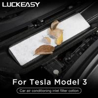 LUCKEASY Car Air Vent Hole Protective Cover For Tesla Model 3 Filter Cotton Air Conditioning Intake Grille Inlet Cover 2017-2022
