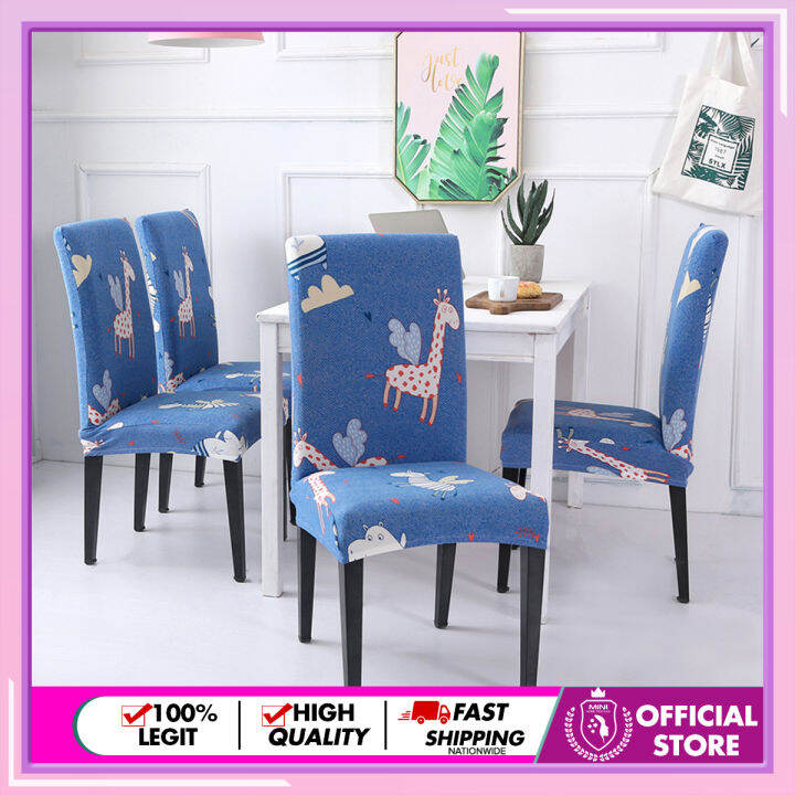 High Quality Fabric Elastic Knitted Dining Chair Cover Restaurant Stool