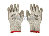 ถุงมือนิรภัย ถุงมือกันคม เคลือบ PU ขนาดXL TOTAL รุ่น TSP1701-XL ( Safety Glove )