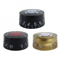 KR-4 Pcs Guitar Control Knobs for 6mm Abalone Speed Volume Tone Potentiometer(POT) Knob Compatible with LP SG Electric Guitar 6mm